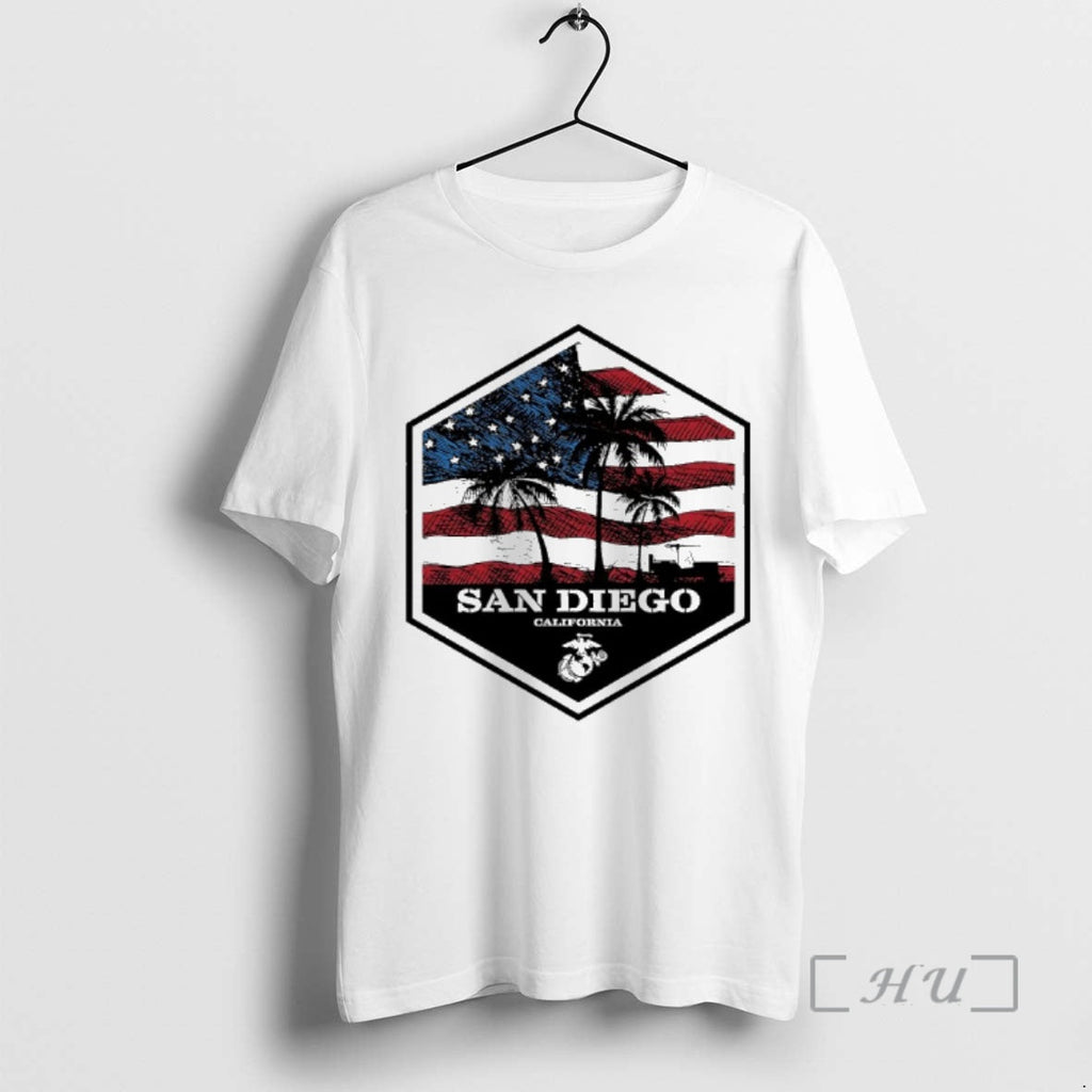 Officials San Diego Cali Usa Flag Logo T-Shirts, Hoodie, Sweatshirt