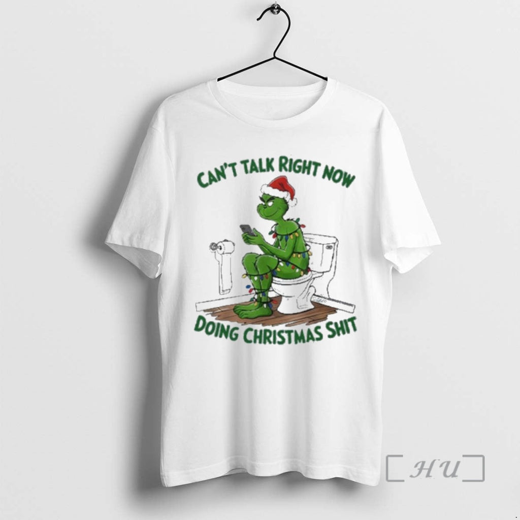Officials Santa Grinch Cant Talk Right Now Doing Shit T-Shirts, Hoodie, Sweatshirt
