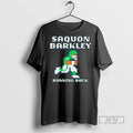 Officials Saquon Barkley Retro Baller Running Back Player Graphic T Shirt Sweatshirt Hoodies