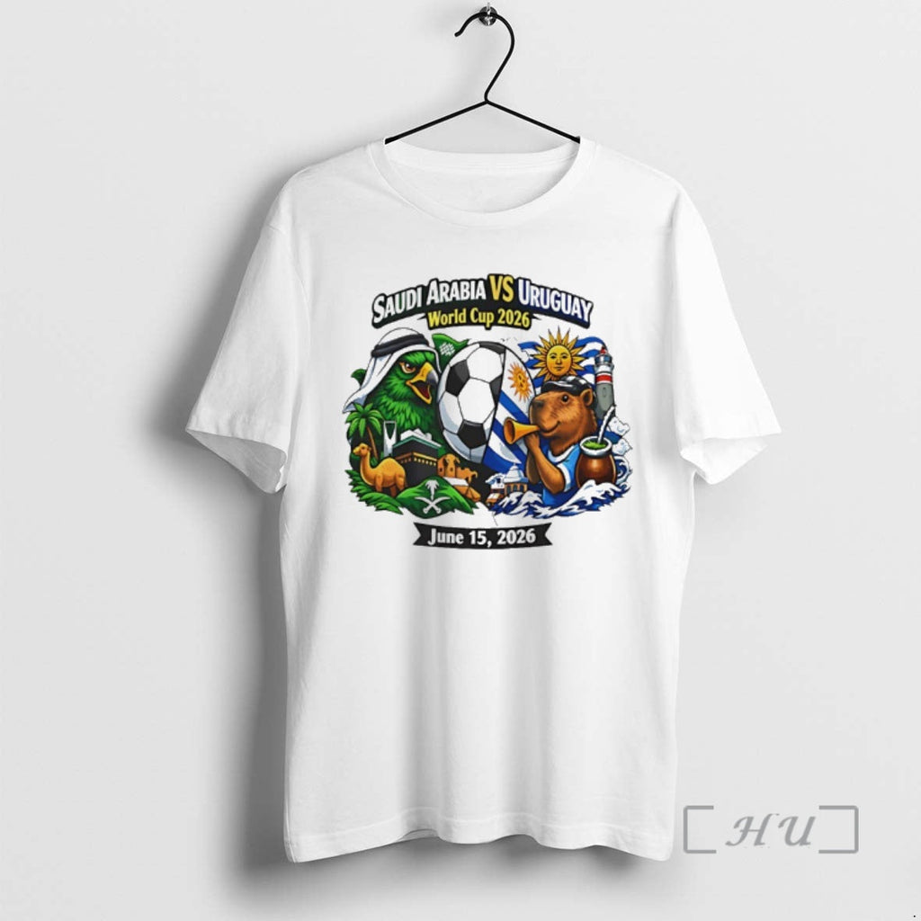 Officials Saudi Arabia Vs Uruguay 2026 World Cup Mascot T-Shirts, Hoodie, Sweatshirt