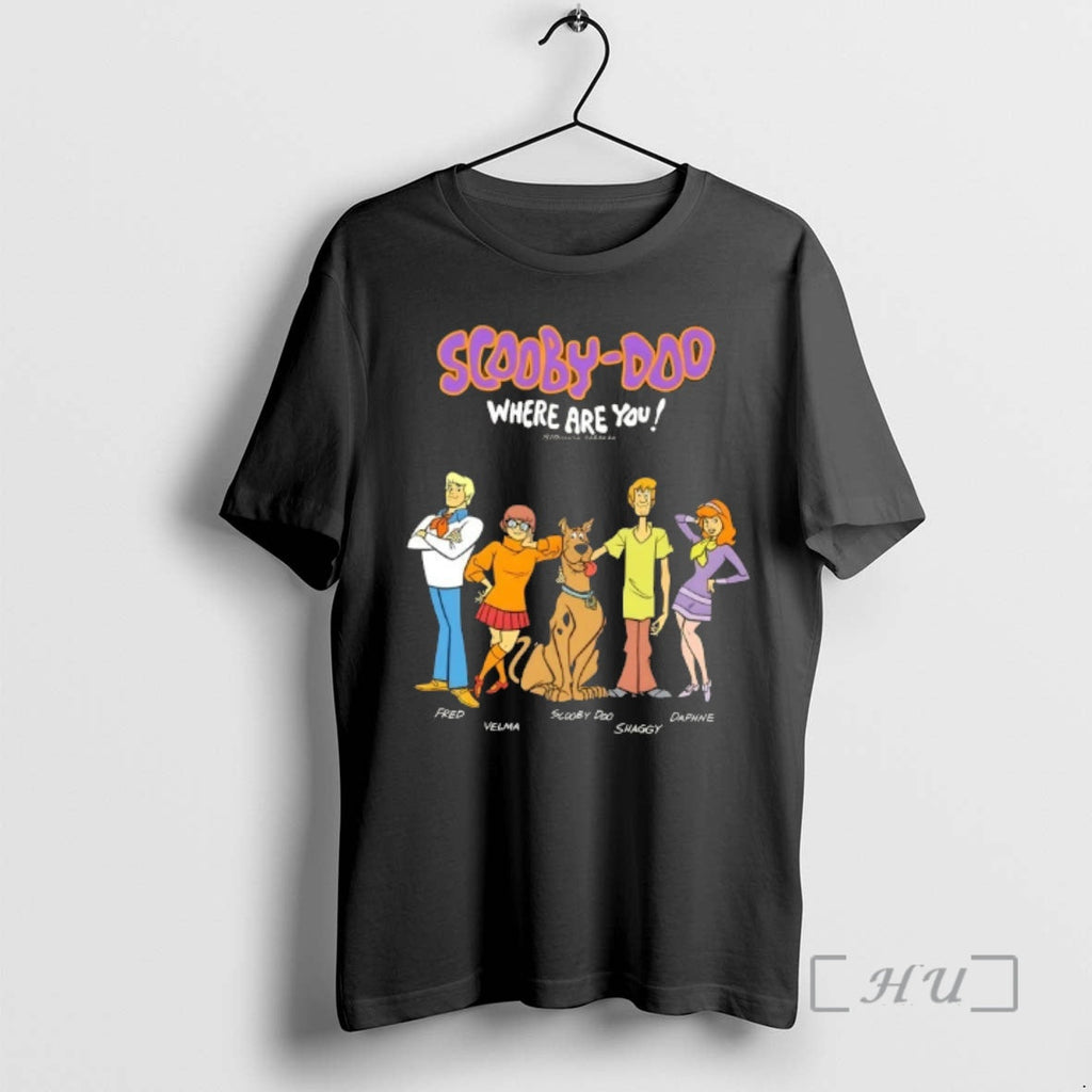 Officials Scooby Doo Where Are You 1970 Shaggy Fred Daphne Velma Cartoon T-Shirts, Hoodie, Sweatshirt