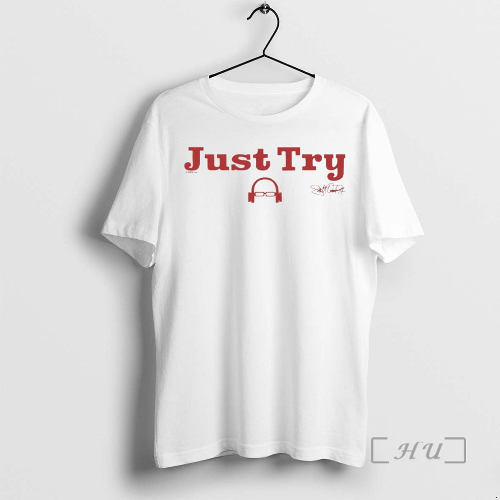Officials Scott Van Pelt Just Try Signature Circle T-Shirts, Hoodie, Sweatshirt