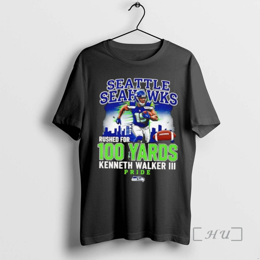 Officials Seahawks Kenneth Walker Iii Rushed 100 Yards Pride T-Shirts, Hoodie, Sweatshirt