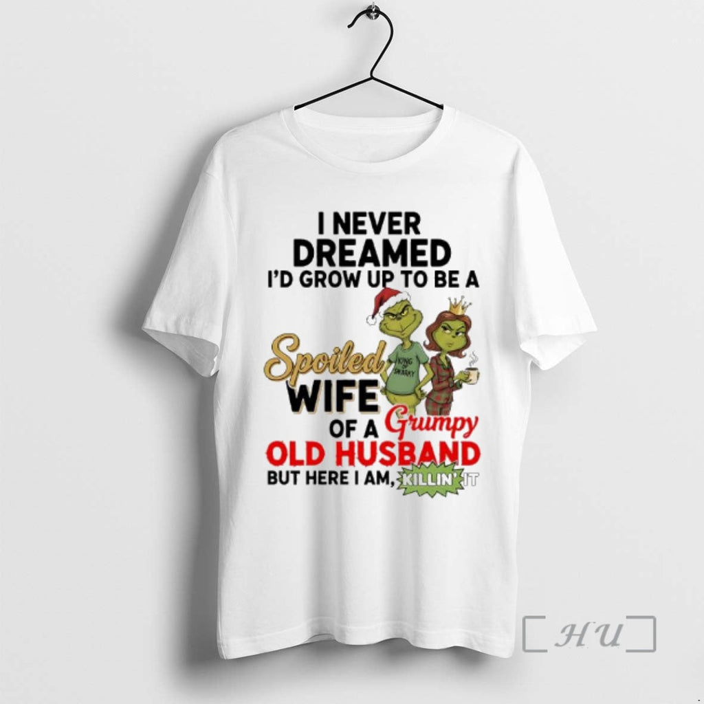 Officials Spoiled Wife Grumpy Old Husband Grinch T-Shirts, Hoodie, Sweatshirt