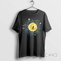 Officials Starry Moon Cat Art T-Shirts, Hoodie, Sweatshirt
