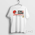 Officials Stay In The Game Keep Learning Every Day Cleveland Browns Helmet Premium T Shirts