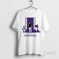 Officials Still Wednesday Man Smoking Front Purple House T-Shirts, Hoodie, Sweatshirt
