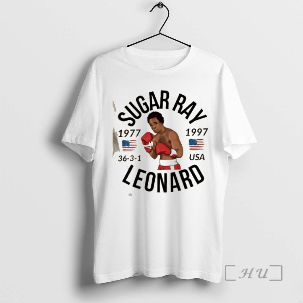 Officials Sugar Ray Leonard 1977 Usa Flag T-Shirts, Hoodie, Sweatshirt