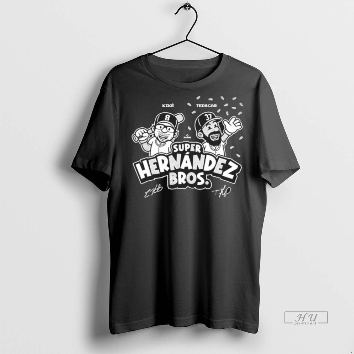 Officials Super Hernandez Bros Kike And Teoscar Dodgers Signatures Tee Shirt Sweater