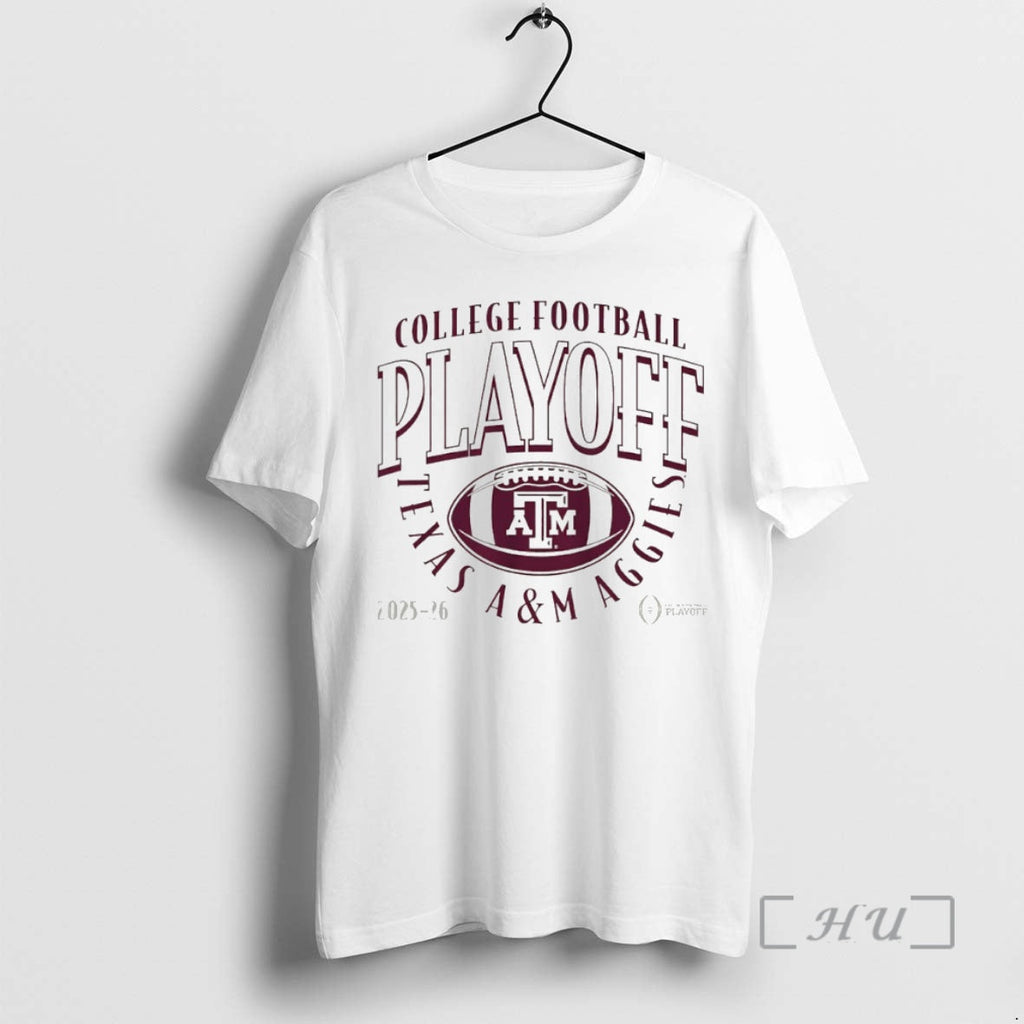 Officials Texas M Aggies 2025 2026 College Football Playoff Curve Logo Circle T-Shirts, Hoodie, Sweatshirt