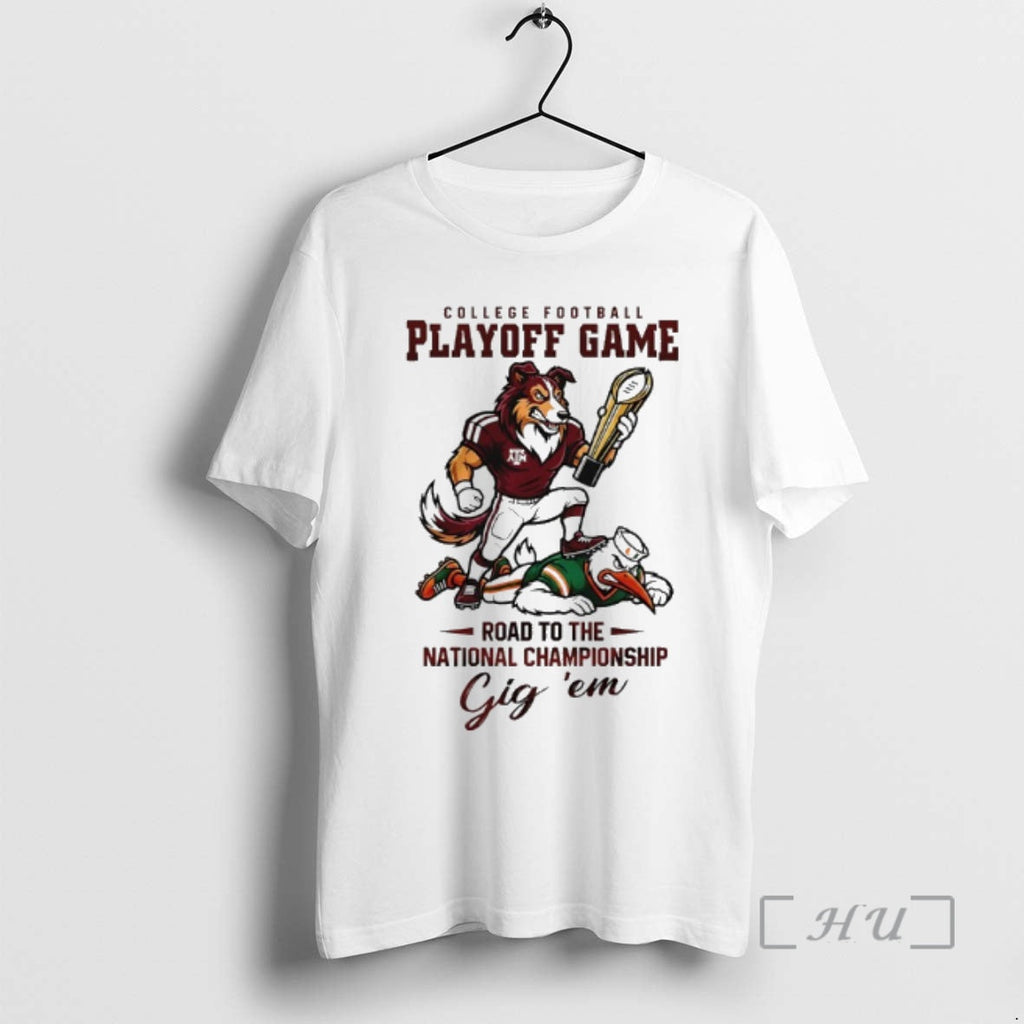 Officials Texas Am Aggies 2025 26 Cfp Road National Championship Gig Em T-Shirts, Hoodie, Sweatshirt