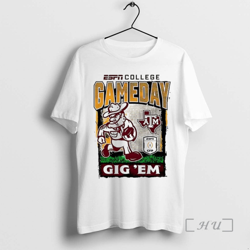 Officials Texas Am Aggies Gig Em Football Playoff Gameday Mascot T-Shirts, Hoodie, Sweatshirt