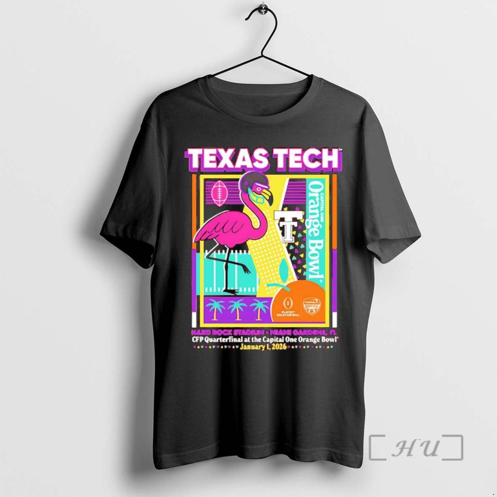 Officials Texas Tech Red Raiders 2025 Cfp Quarterfinal Orange Bowl T-Shirts, Hoodie, Sweatshirt