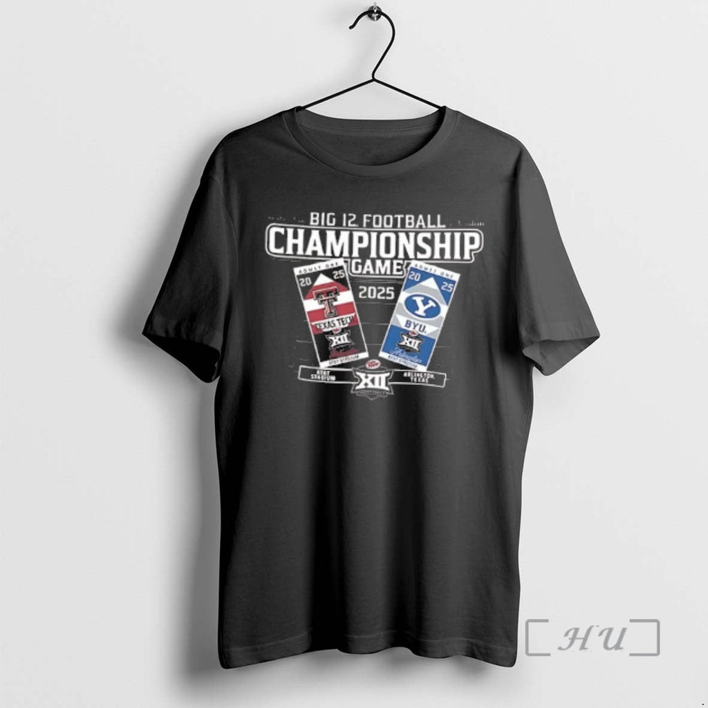 Officials Texas Tech Vs Byu 2025 Big 12 Football Championship 2 Sided T-Shirts, Hoodie, Sweatshirt