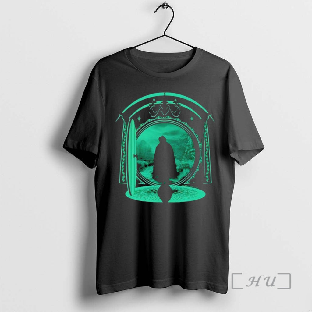 Officials Lord Rings Hobbit Door Silhouette T-Shirts, Hoodie, Sweatshirt