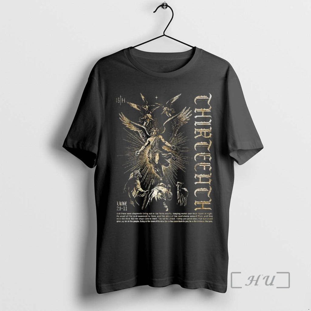 Officials Messenger Luke 2 8 11 Birth Jesus Archangel Michael Christian T-Shirts, Hoodie, Sweatshirt