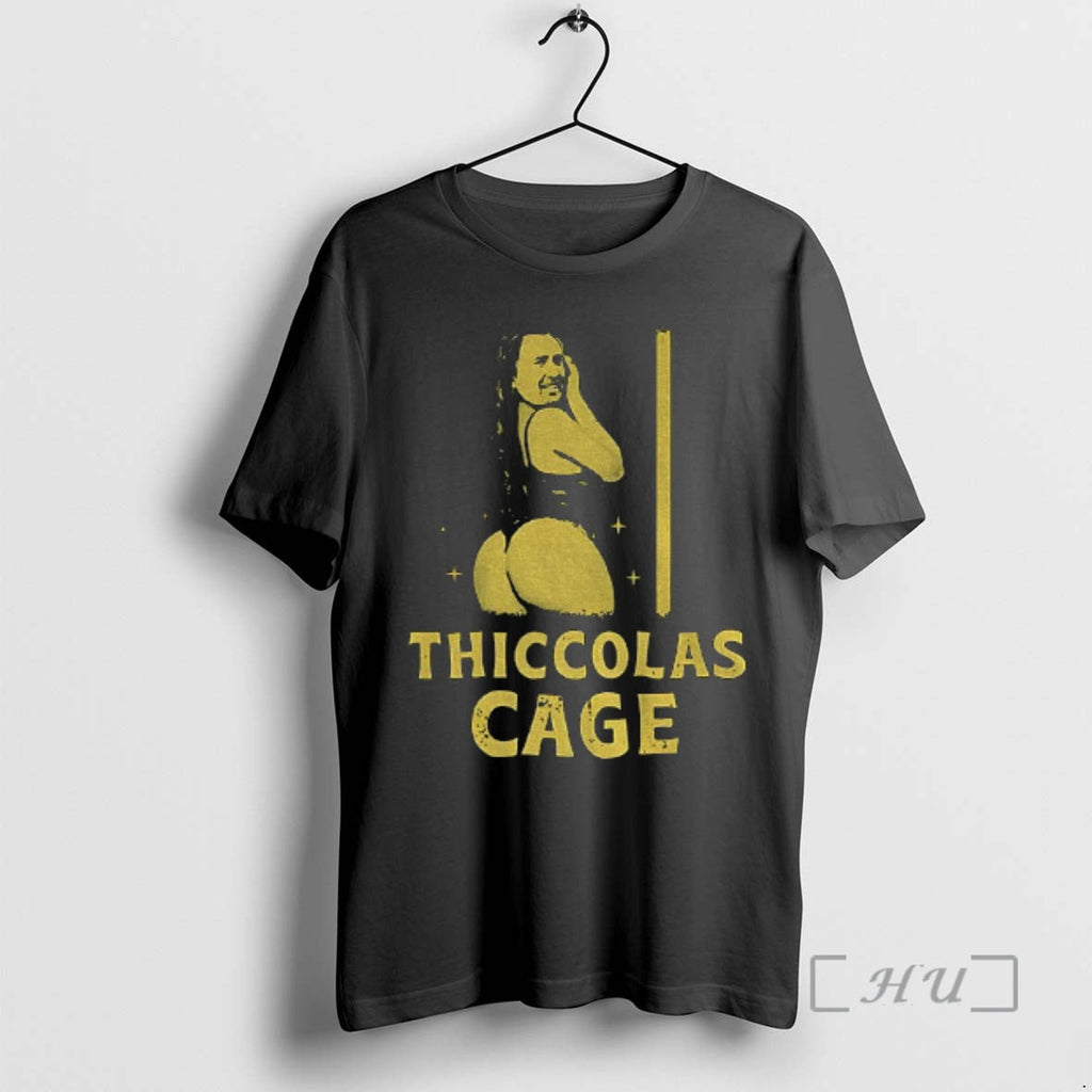 Officials Thiccolas Cage Funny Meme Dark T-Shirts, Hoodie, Sweatshirt