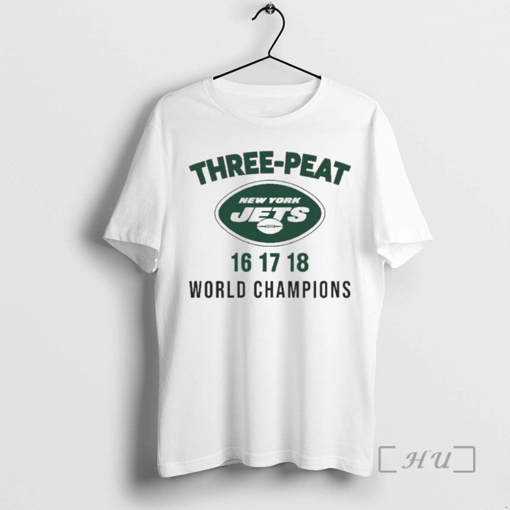 Officials Three Peat New York Jets World Champions T-Shirts, Hoodie, Sweatshirt