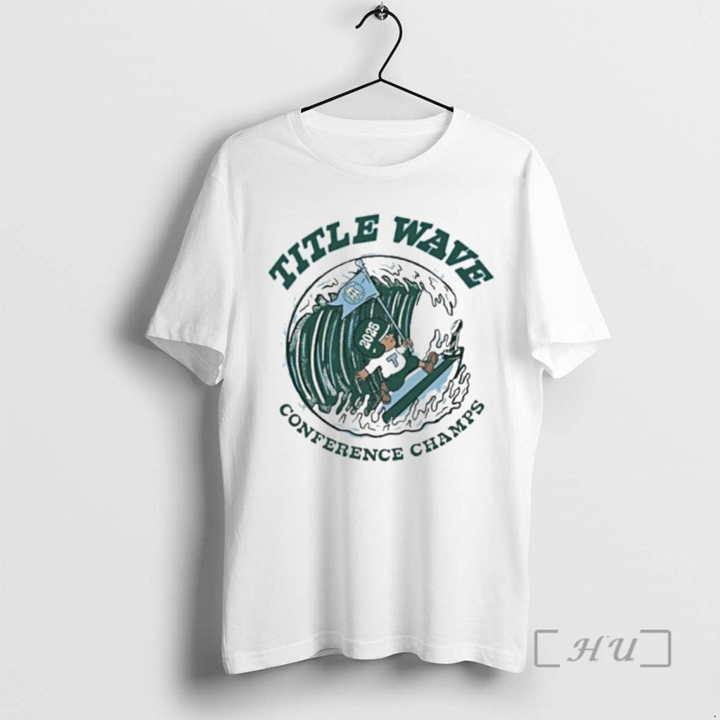 Officials Title Wave Conference Champs 2025 Tulane Green Wave T-Shirts, Hoodie, Sweatshirt