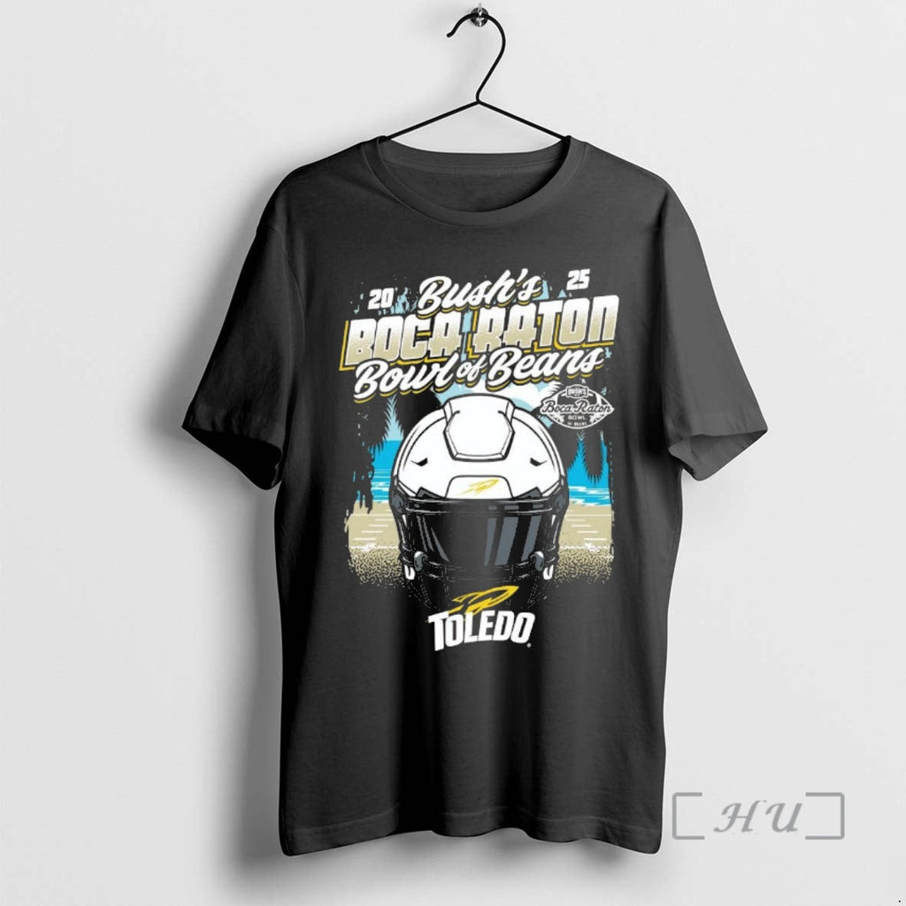 Officials Toledo Rockets 2025 Boca Raton Bowl Helmet Chriast T-Shirts, Hoodie, Sweatshirt