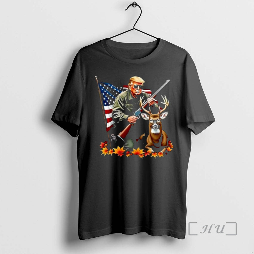 Officials Trump Hunting Deer American Flag T-Shirts, Hoodie, Sweatshirt