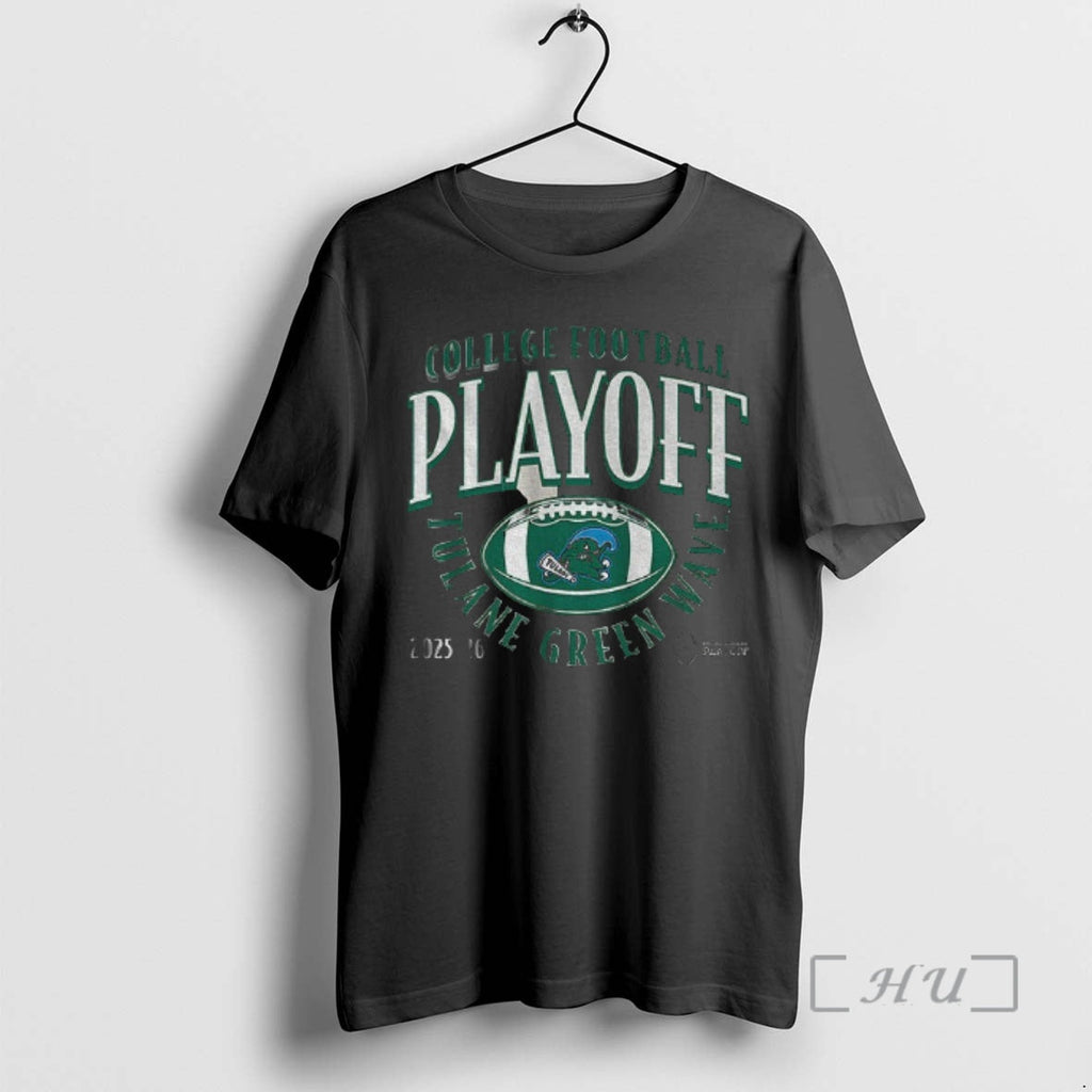 Officials Tulane Green Wave Football 2025 Cfp Curve College Football Playoff 2025 2026 T-Shirts, Hoodie, Sweatshirt