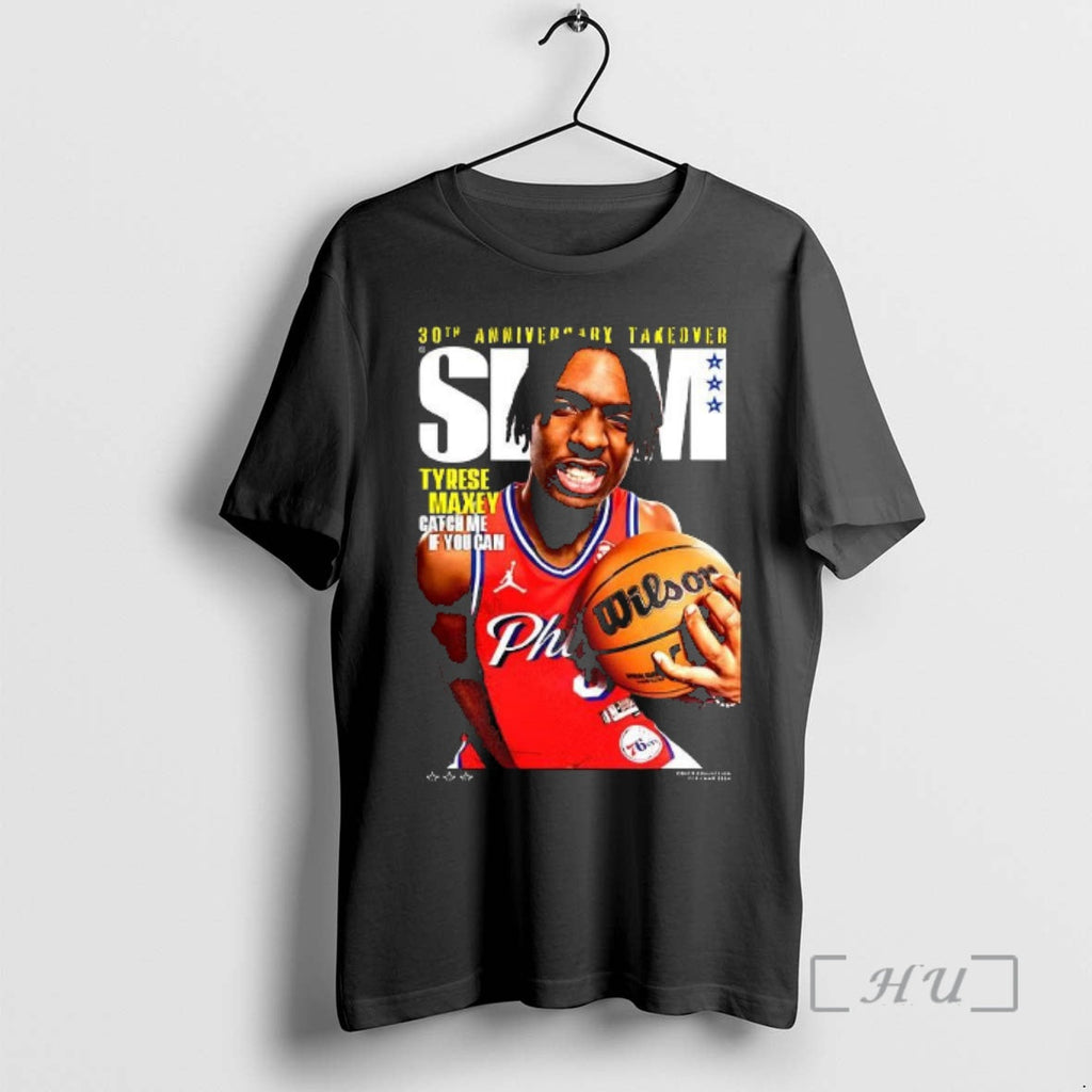 Officials Tyrese Maxey Philadelphia 76ers Nba Slam 30th Anniversary Takeover T-Shirts, Hoodie, Sweatshirt