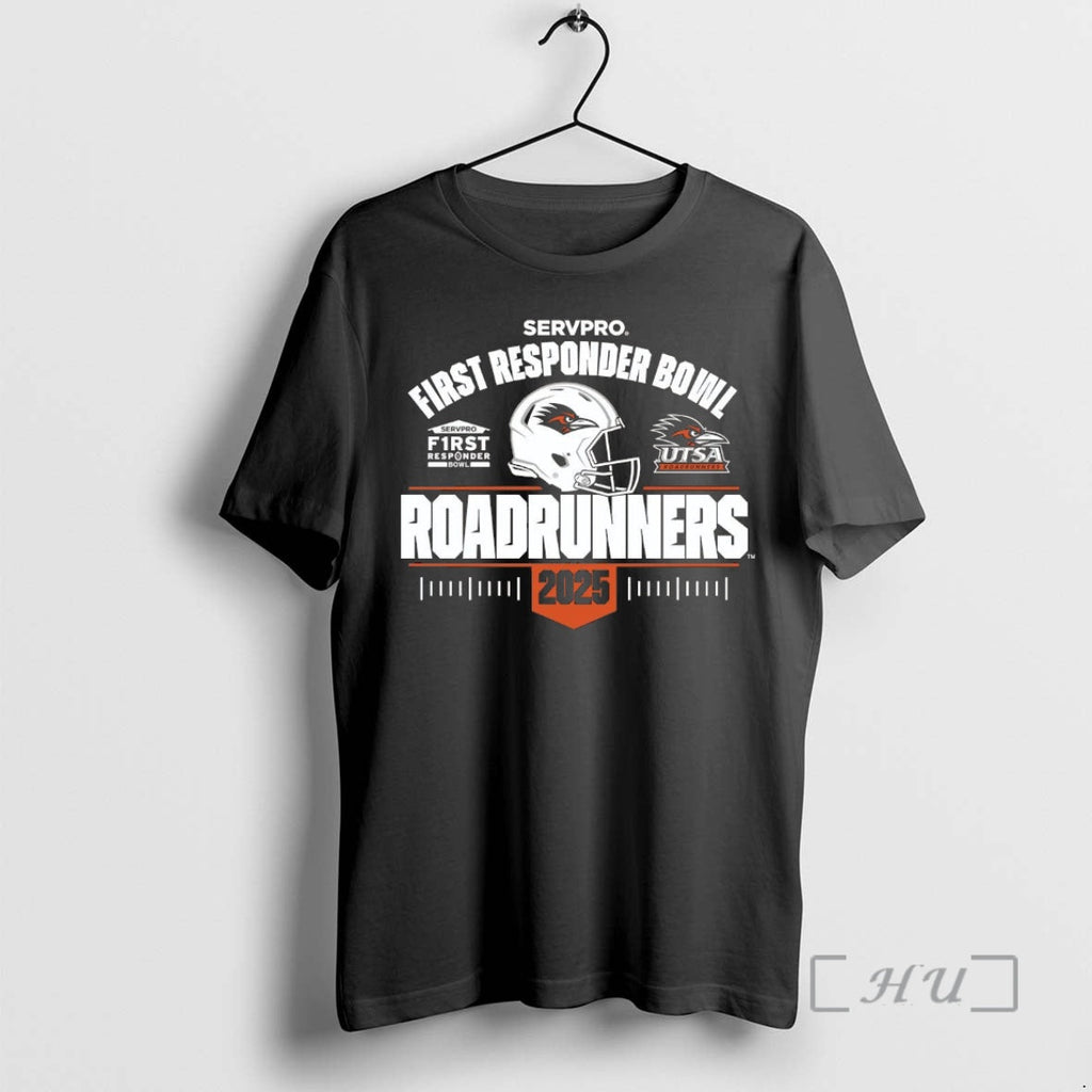 Officials Utsa Roadrunners 2025 First Responder Bowl Helmet Chriast T-Shirts, Hoodie, Sweatshirt
