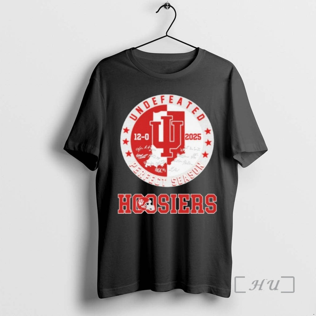 Officials Undefeated Perfect Season Hoosiers Signature T-Shirts, Hoodie, Sweatshirt
