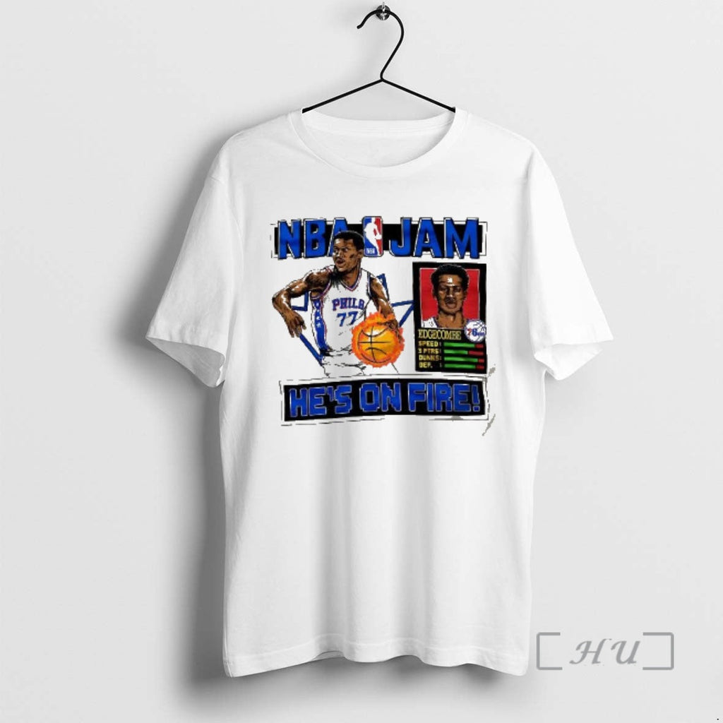 Officials Vj Edgecombe Philadelphia 76ers Nba Jam Hes Fire T-Shirts, Hoodie, Sweatshirt