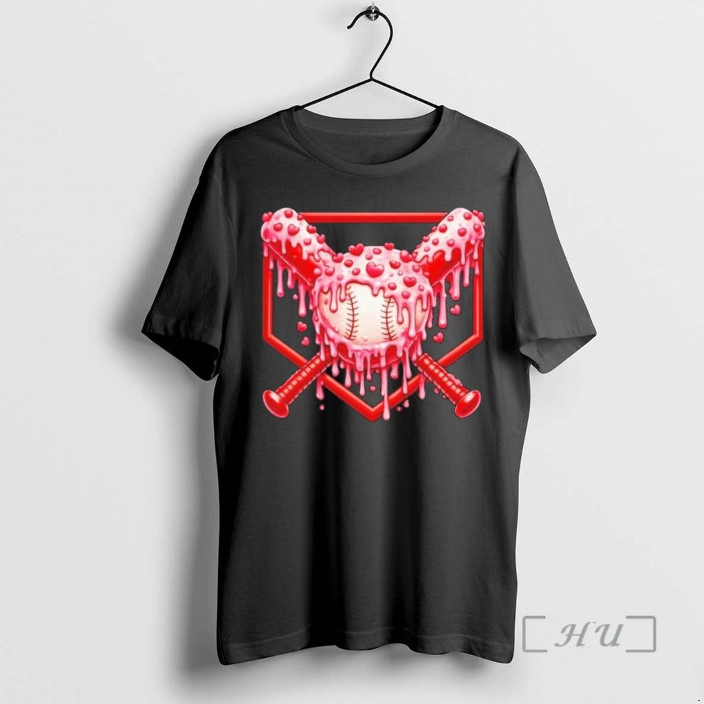 Officials Love Baseball Ice Cream Drip Heart T-Shirts, Hoodie, Sweatshirt