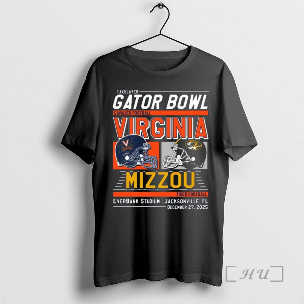 Officials Virginia Cavaliers Vs Missouri Tigers 2025 Gator Bowl Helmet T-Shirts, Hoodie, Sweatshirt