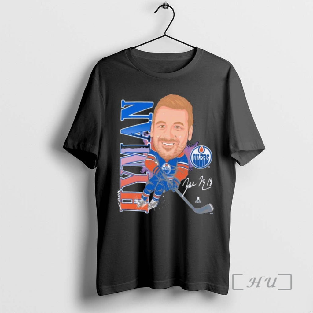 Officials Zach Hyman Edmonton Oilers Player Action Signature T-Shirts, Hoodie, Sweatshirt