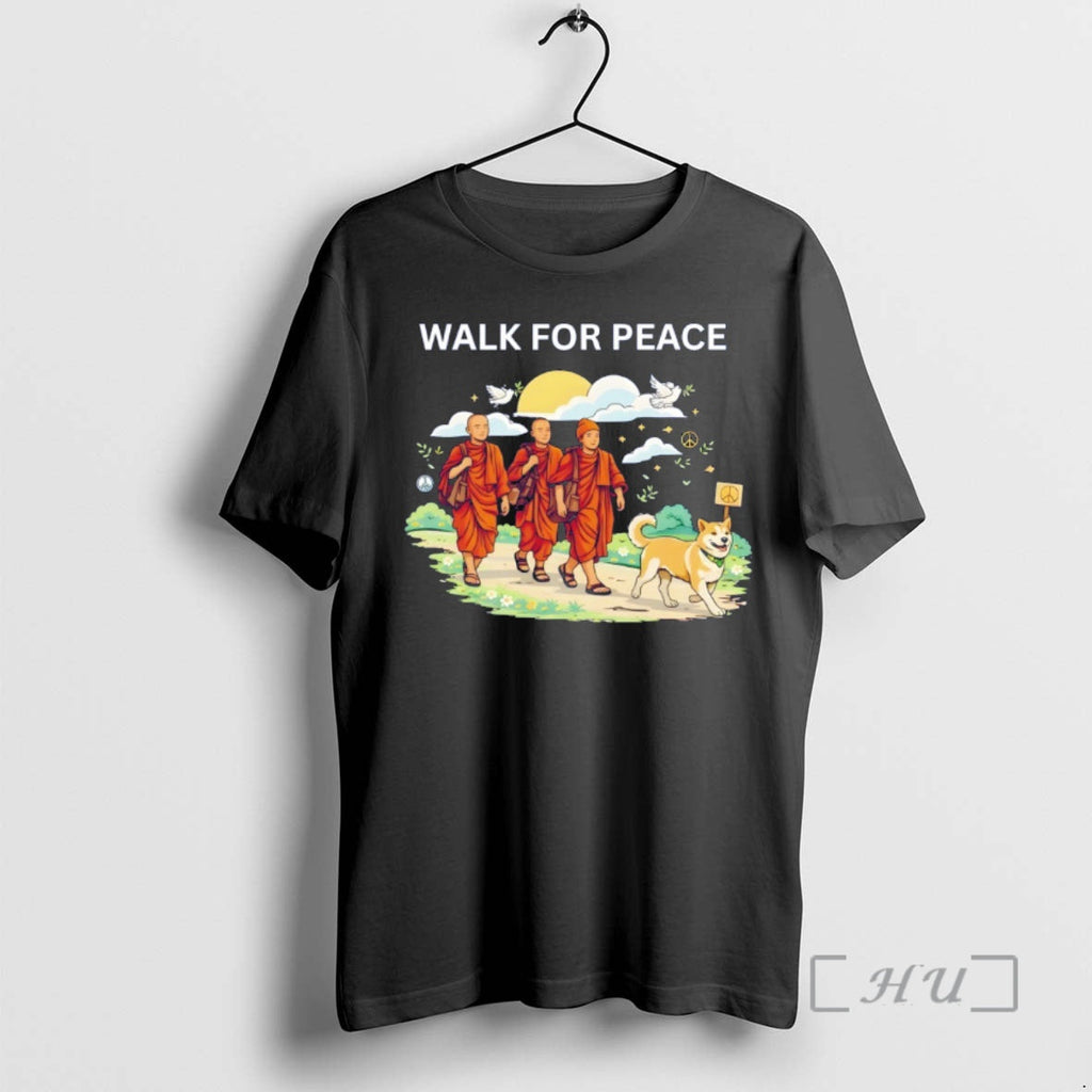Officials Zen Monk Art Dog Calm Mindfulness Walk Peace T-Shirts, Hoodie, Sweatshirt