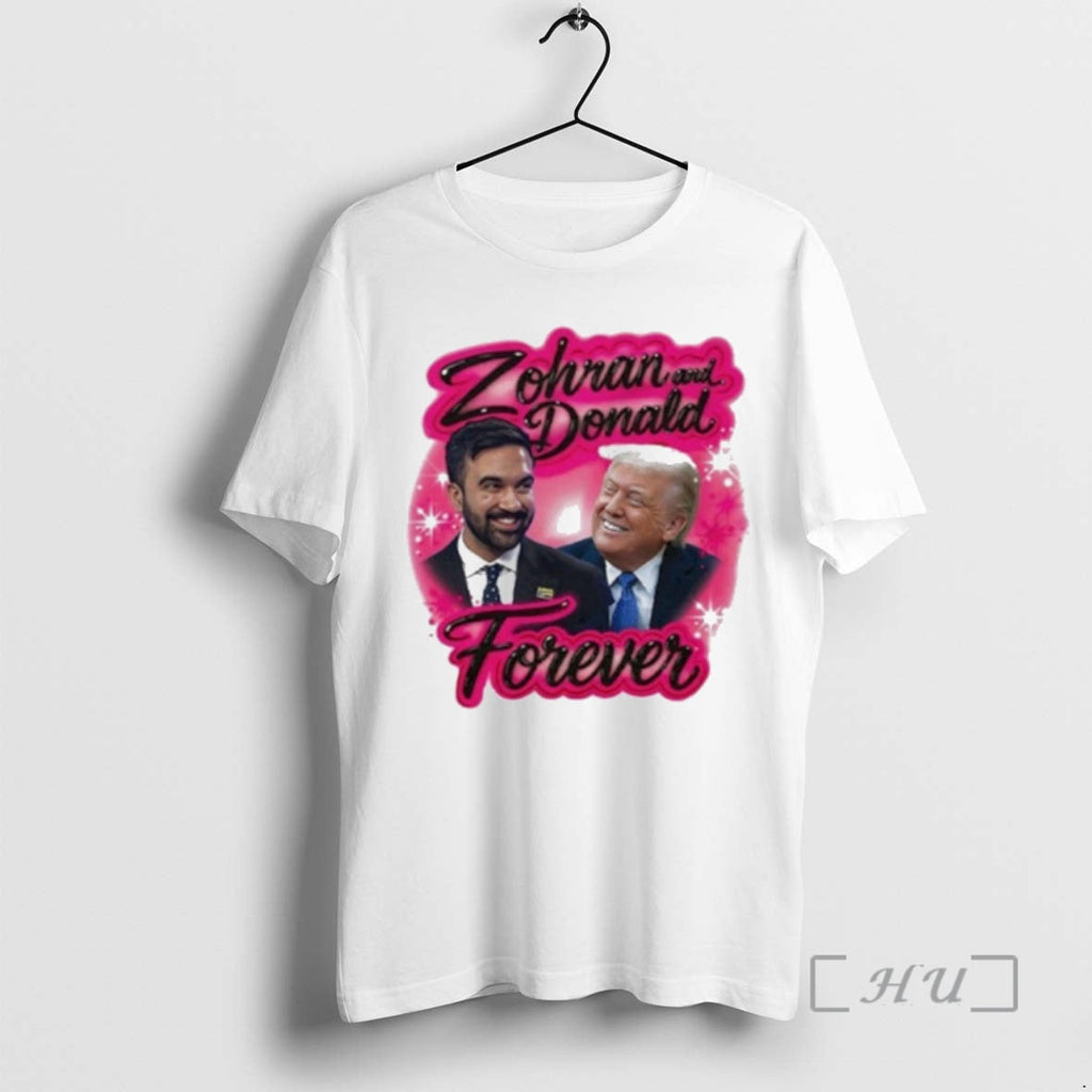 Officials Zohran Mamdani Donald Trump Forever Airbrush 2 T-Shirts, Hoodie, Sweatshirt