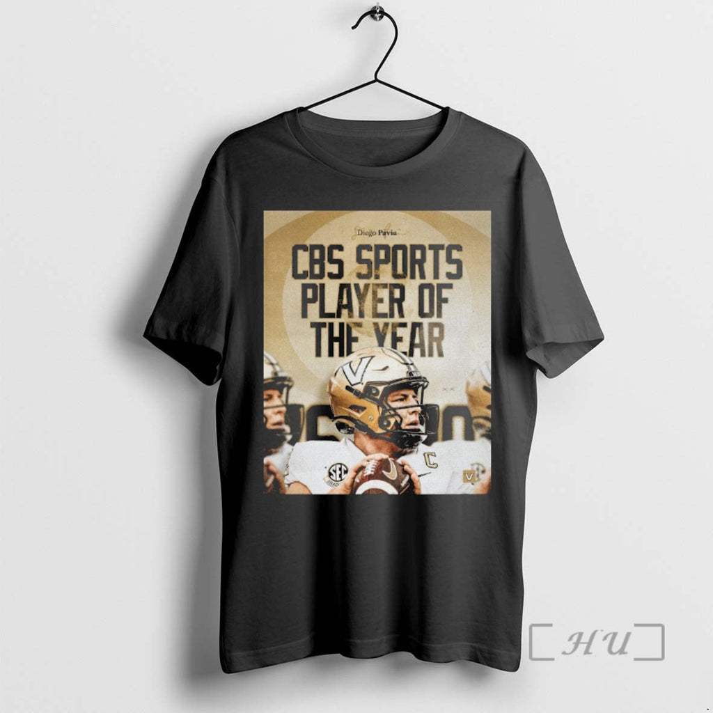 Officials Vanderbilt Commodores Diego Pavia 2025 Cbs Sports Player Year T-Shirts, Hoodie, Sweatshirt