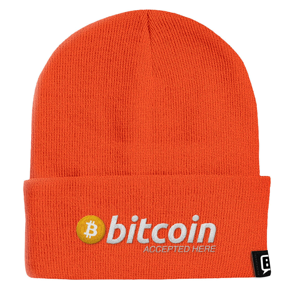 Bitcoin Accepted Here Beanies
