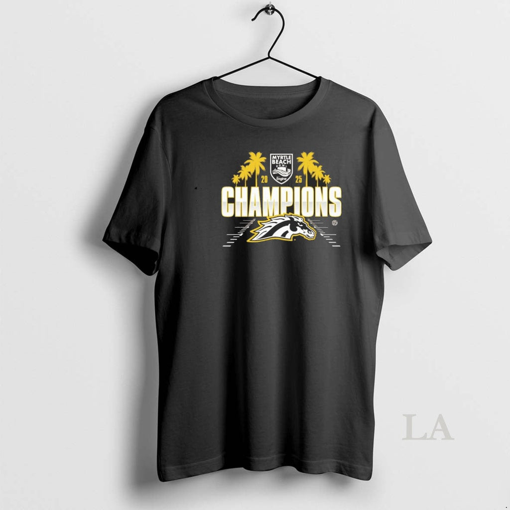 Original 2025 Myrtle Beach Bowl Presented Engine Western Michigan Broncos Football Champions T-Shirts, Hoodie, Sweatshirt
