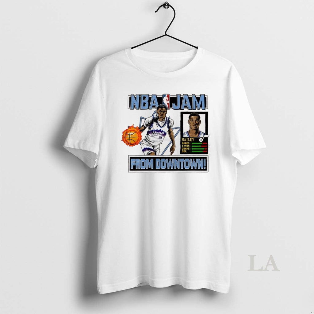 Original Ace Bailey Utah Jazz Nba Jam Downtown Classic Video Game T-Shirts, Hoodie, Sweatshirt