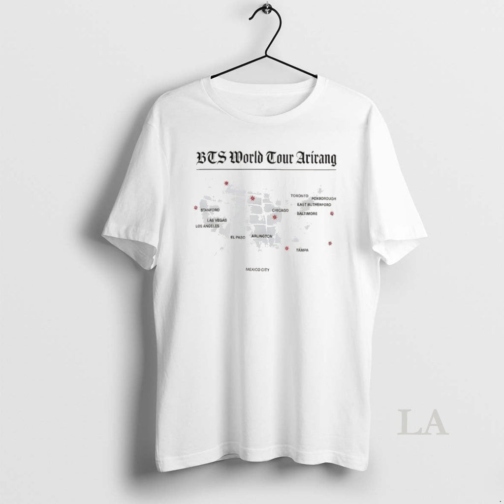 Original Bts World Tour Arirang Map 2026 Tee Unisex T-shirt, Sweatshirt, Hoodie (1)