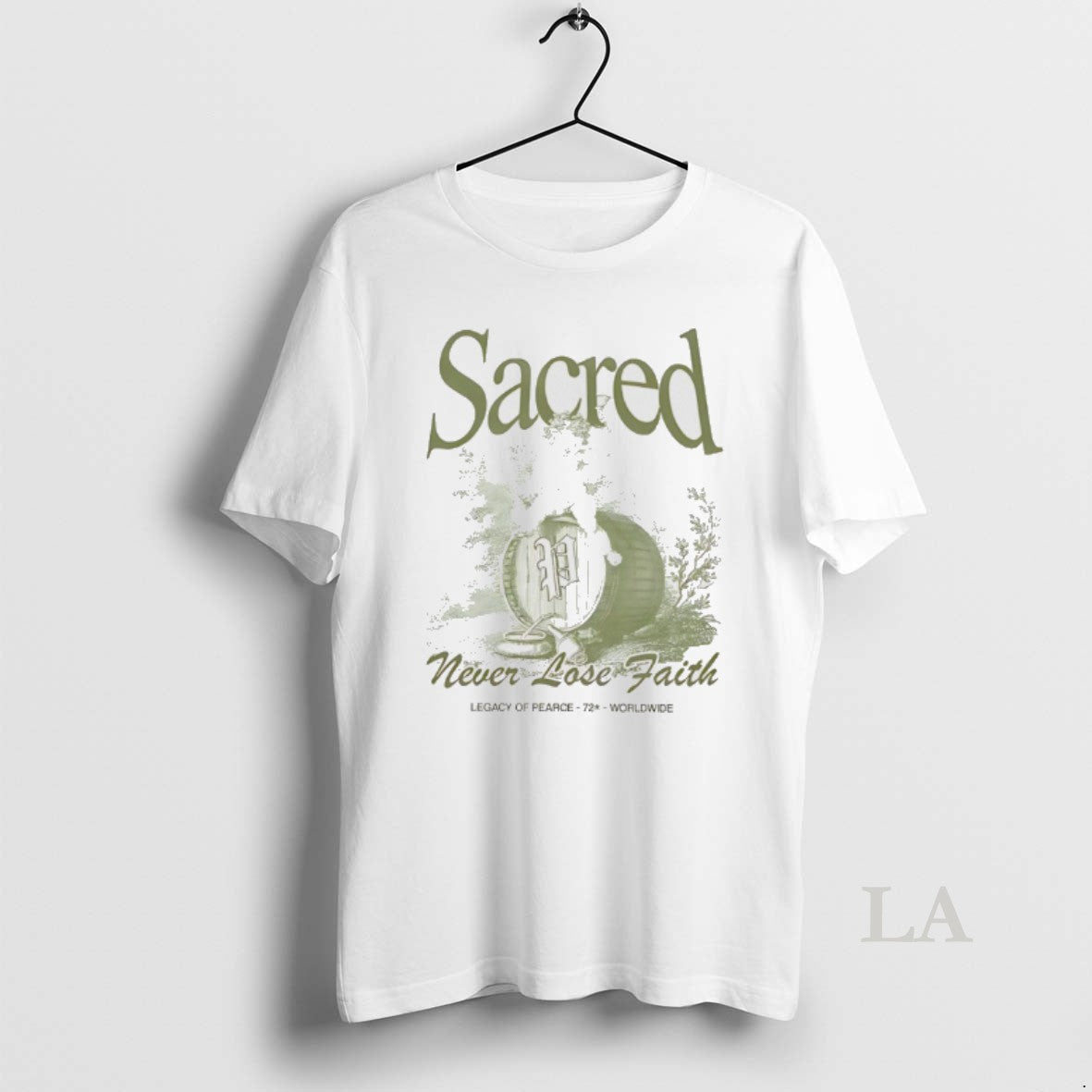Original Bacchus Barrel Sacred Never Lose Faith T-Shirts, Hoodie, Sweatshirt