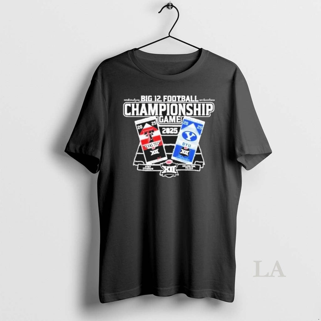 Original Big 12 2025 Football Championship Red Raiders Vs Cougars T-Shirts, Hoodie, Sweatshirt