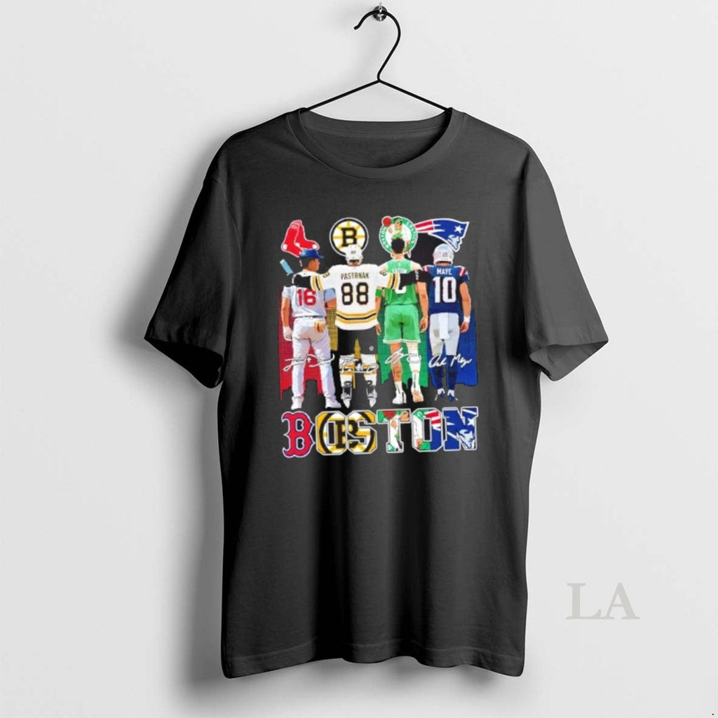 Original Boston City Sports Teams Legends Skyline Signatures T-Shirts, Hoodie, Sweatshirt