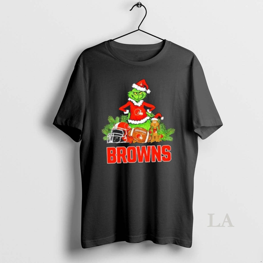 Original Cleveland Browns Football X Grinch Merry T-Shirts, Hoodie, Sweatshirt