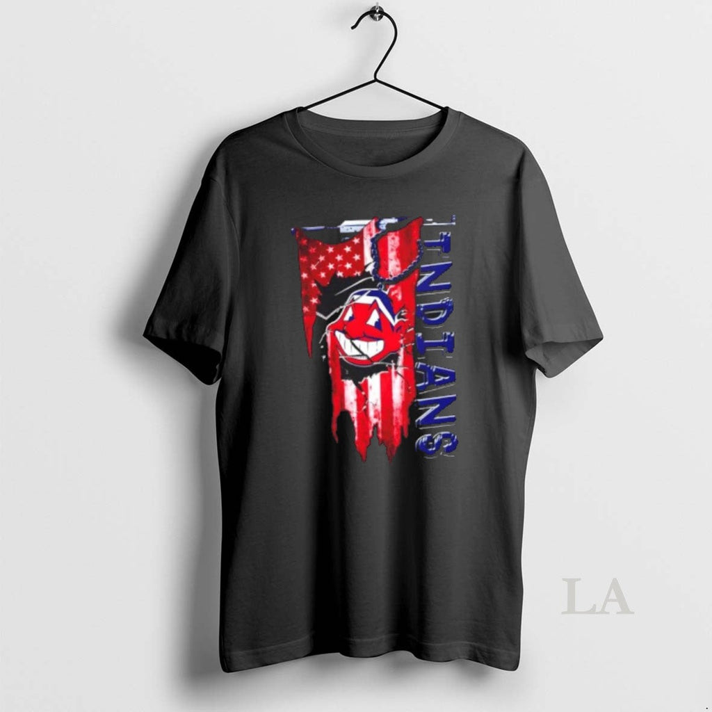 Original Cleveland Indians Baseball Battle Shattered Usa Flag Rip T-Shirts, Hoodie, Sweatshirt