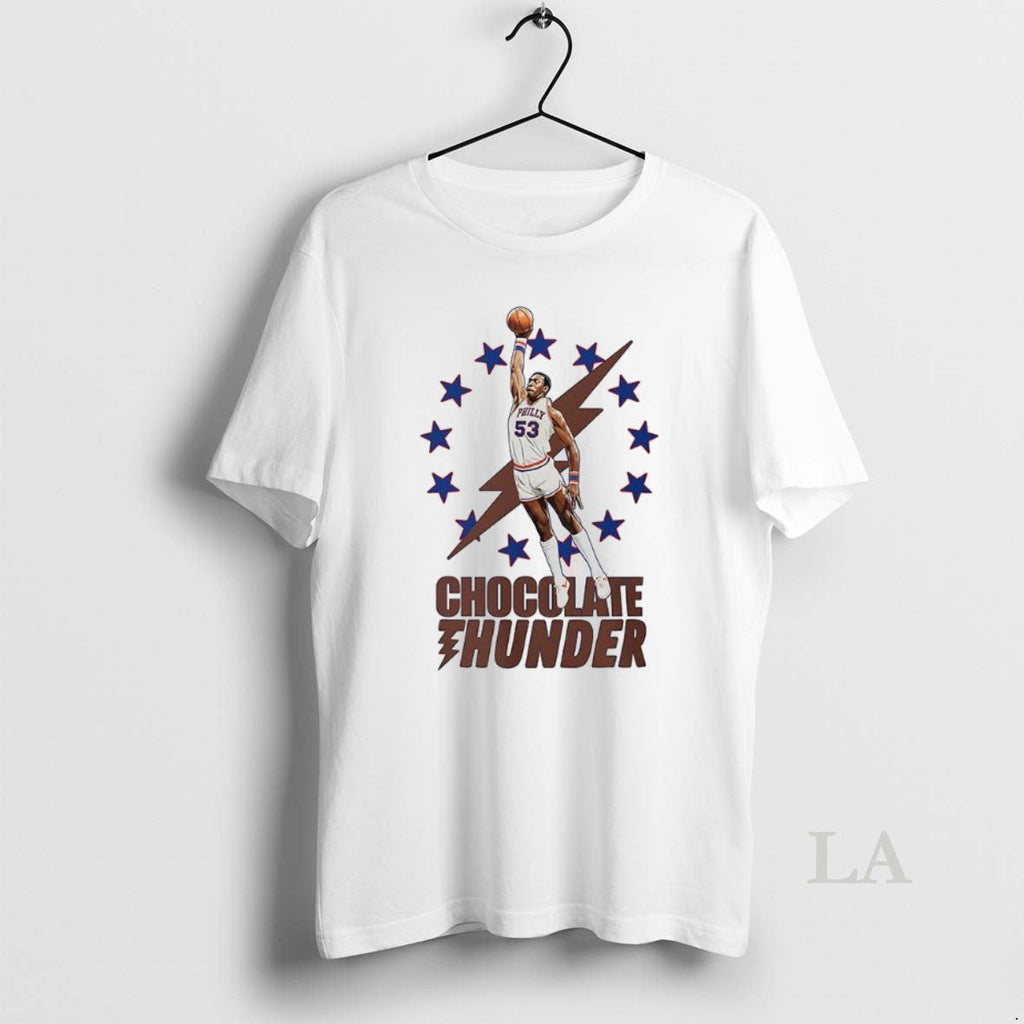 Original Darryl Dawkins Philadelphia 76ers Chocolate Thunder Dunk T-Shirts, Hoodie, Sweatshirt