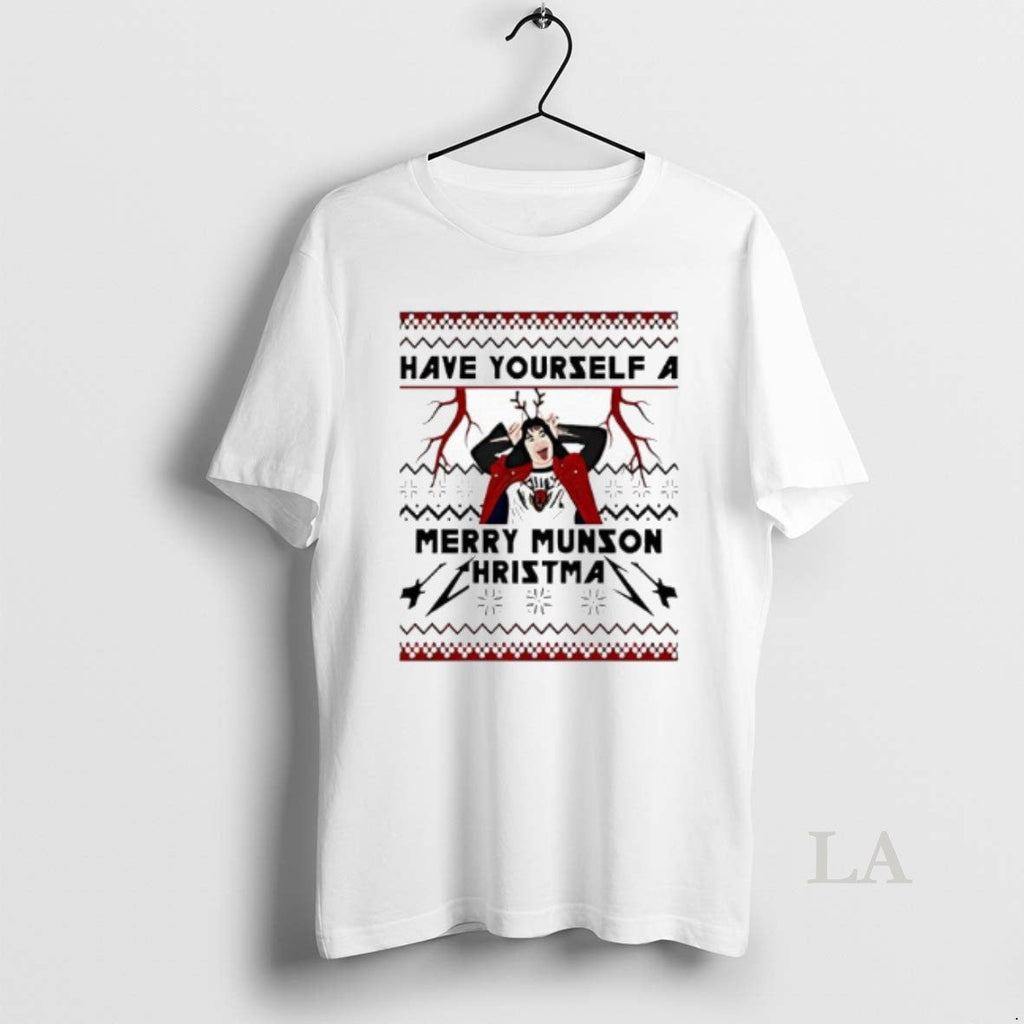 Original Eddie Munson Have Yourself Merry Munson Hristma T-Shirts, Hoodie, Sweatshirt