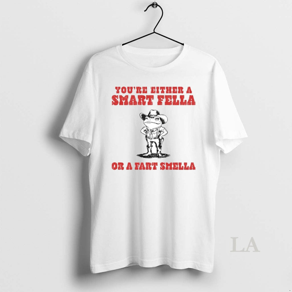 Original Frog Youre Either Samert Fella Fart Smella Circle T-Shirts, Hoodie, Sweatshirt