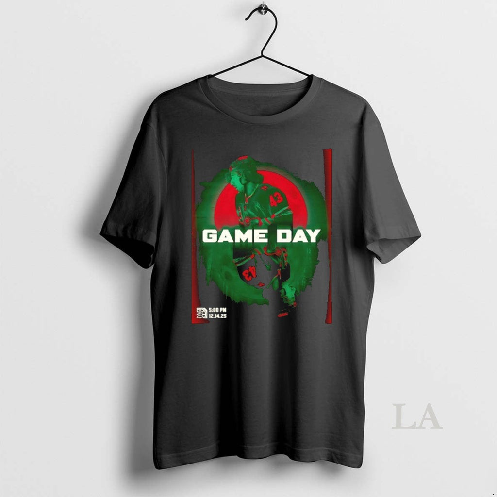 Original Game Day Quinn Hughes 43 Minnesota Wild Hockey T-Shirts, Hoodie, Sweatshirt