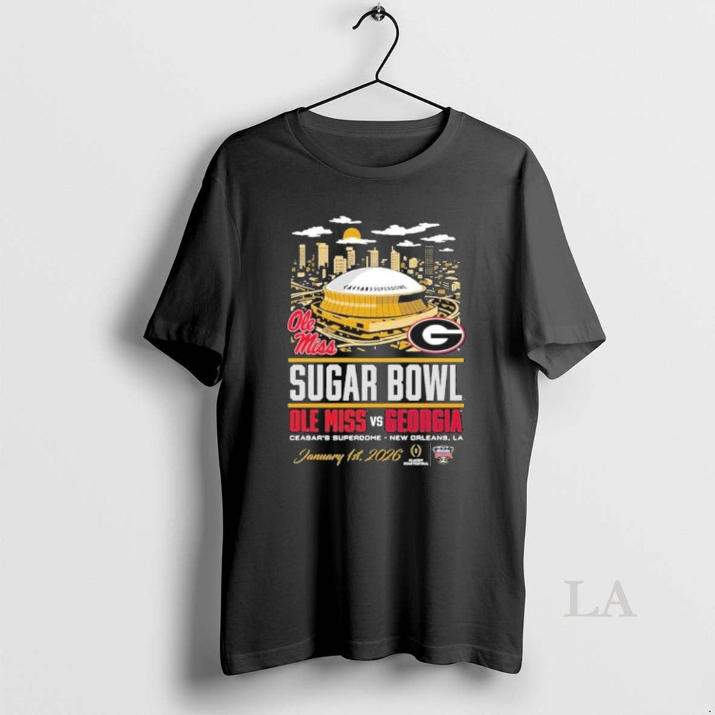 Original Georgia Bulldogs 2026 Sugar Bowl Head Head Vs Ole Miss January 1st Stadium T-Shirts, Hoodie, Sweatshirt